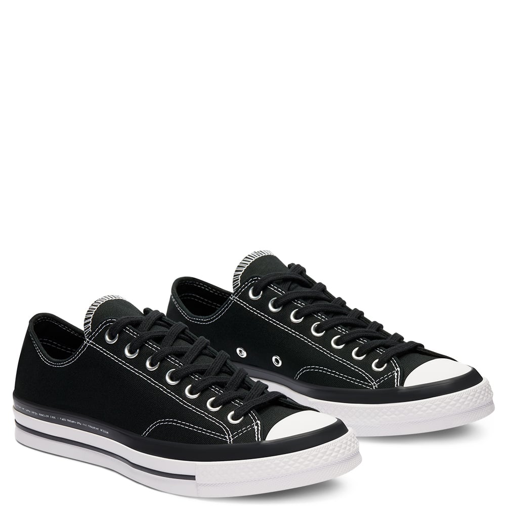 Moncler x Fragment x Converse Chuck 70 Low Black | 169069C | Grailify